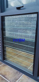 AS2047 τυποποιημένα Louver γυαλιού Casement αργιλίου παράθυρα με τη σταθερή οθόνη ασφάλειας