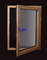 Συνθετικό ξύλο 6063 Αλουμίνιο παράθυρα 12mm με διπλό τζάμι για την αγορά των ΗΑΕ