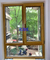 Θερμότητα Insulati 70m ξύλινα παράθυρα 6063 αργιλίου - T5 με το διπλό γυαλί επάνω