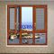 Energy Saving Aluminium Clad Wood Windows , Interior Aluminum Windows For Luxury Villas