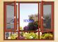 Ισχυρός ενισχύστε τα γερμανικές παράθυρα και τις πόρτες γυαλιού ύφους διπλές στερεές ξύλινες για τα σπίτια πολυτέλειας