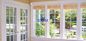 Γερμανικά πόρτες ξυλείας ύφους και παράθυρα, Casement πλαισίων 68mm ξύλινα παράθυρα