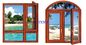 Πολυ στερεές ξύλινες παράθυρα και πόρτες σχεδίου αποτελεσματικά στη θερμότητα/Soundproof