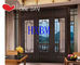 Σκόνη που ντύνει ντυμένα ξύλινα παράθυρα αργιλίου 68mm τα παχιά για την αγορά της Γαλλίας